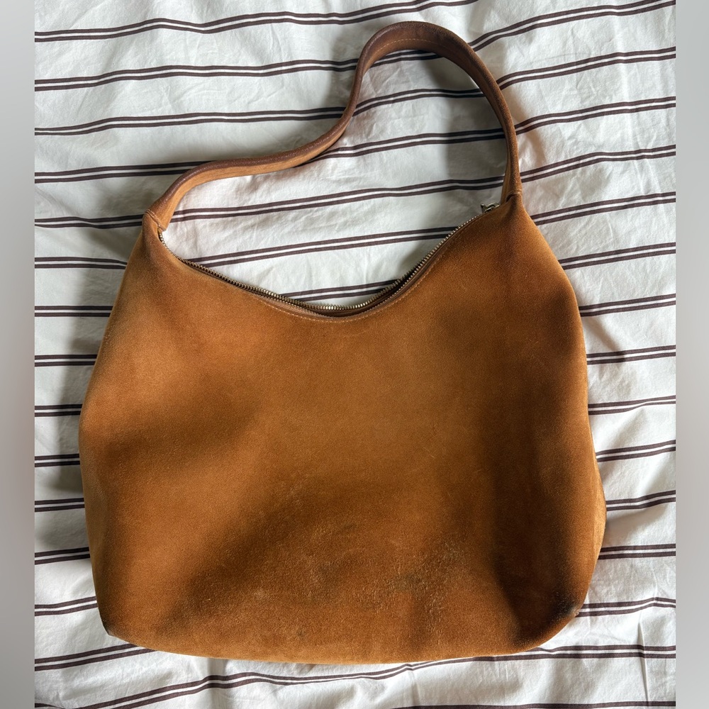 Mansur Gavriel Cognac Suede Leather Candy Hobo Bag